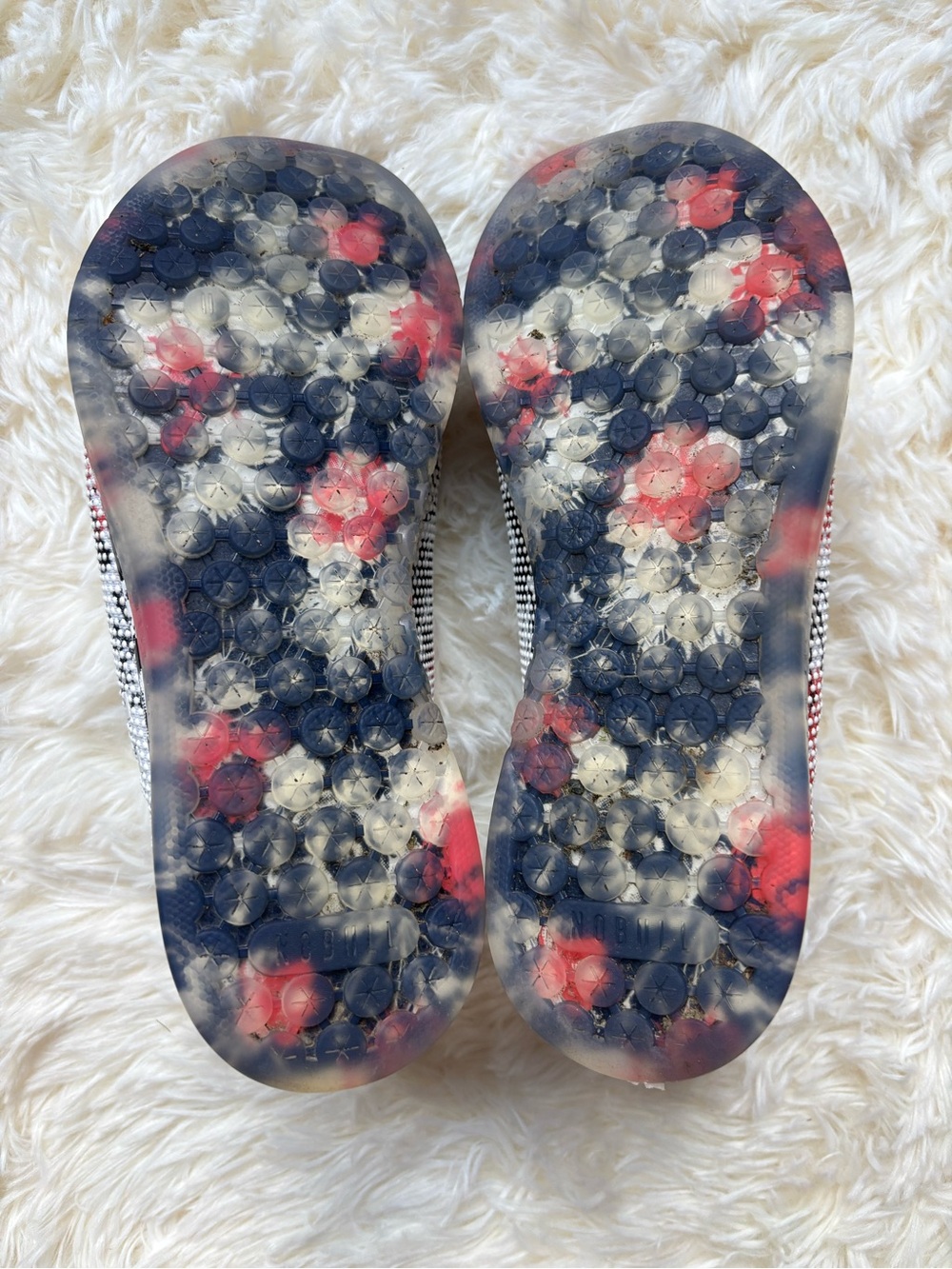 NOBULL Trainer Floral Print Sneakers Women’s 8 Red Black White - Picture 4 of 5